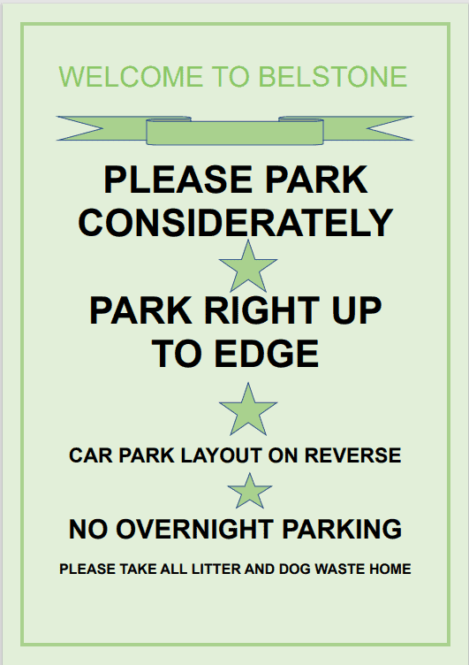 Suggested Car Park Sign