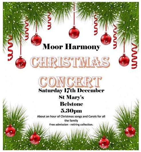 Moor Harmony – Christmas Concert 17th December