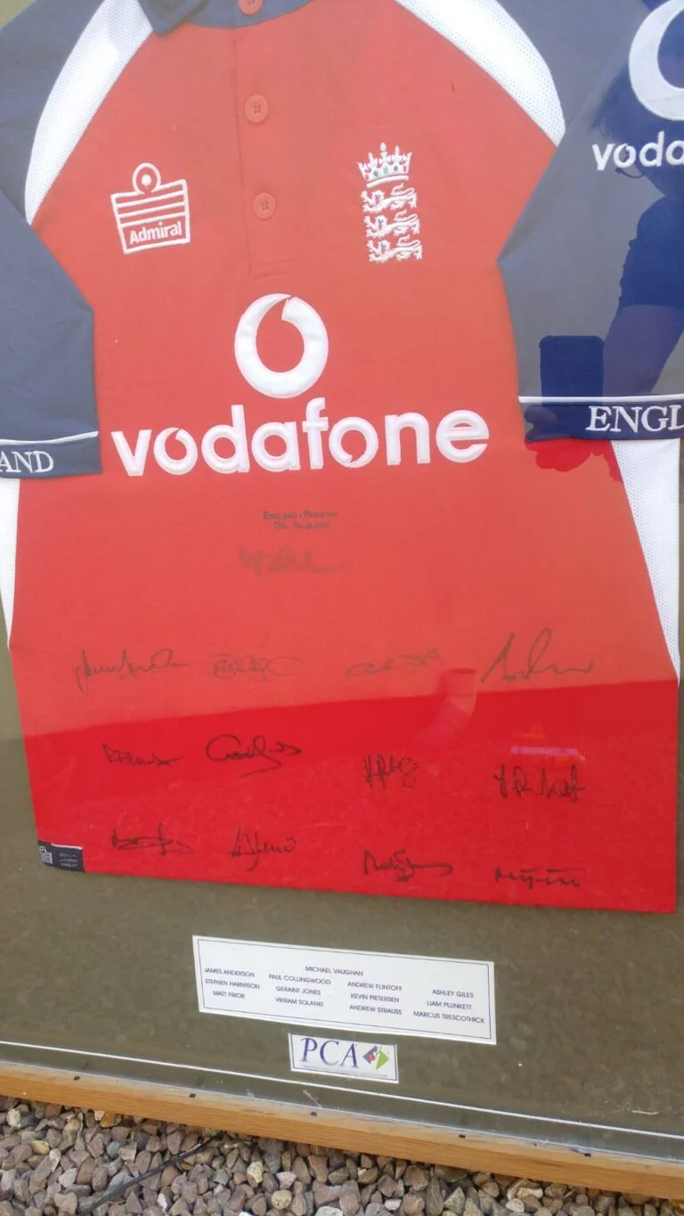 Autographed England Cricket Shirt . . .
